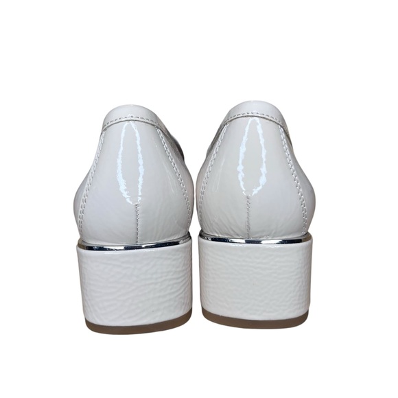 Donald Pliner Avici Crinkle Patent Leather Loafer in Putty NWT Size 8.5 - Picture 9 of 12